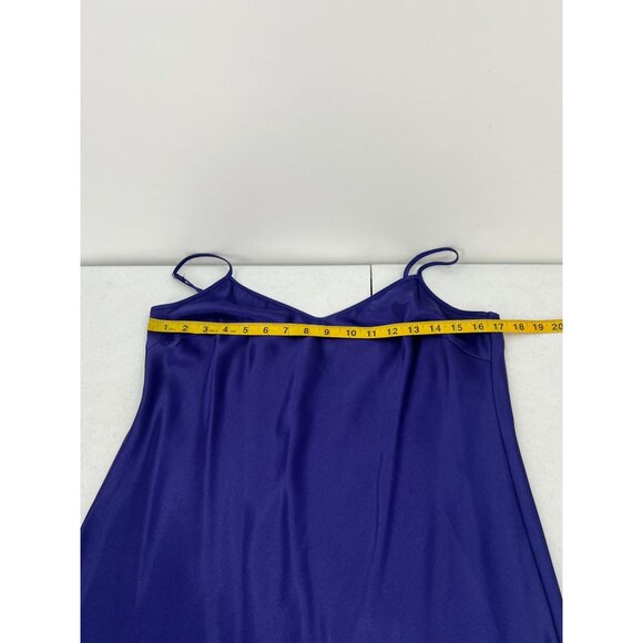 Trina Turk 8 Purple 100% Silk Slip Dress Made in USA V-Neck Lingerie - Picture 5 of 9